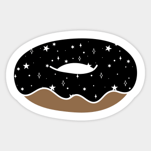 Space Donut with Star Sprinkles Sticker